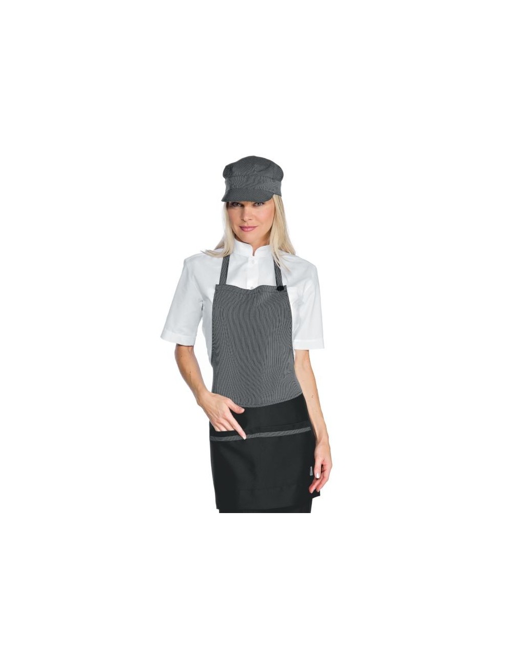 Tablier Sommelier Isacco Noir Unisexe – Tablier Long Professionnel Avec Poche Poitrine Et Poches Taille Pour Caviste, Bar, Restaurant